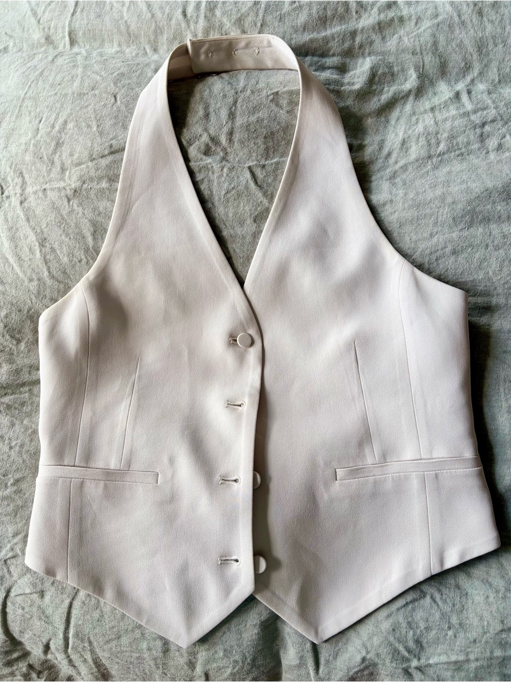 Boboton Cream Halter Vest